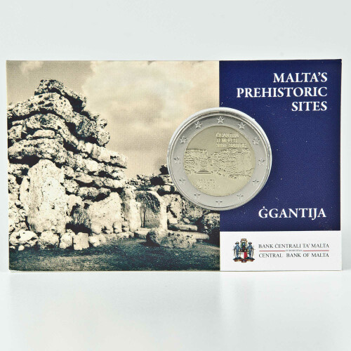 2 Euro Gedenkmünze Malta 2016 st - Ggantija Tempel - im Blister