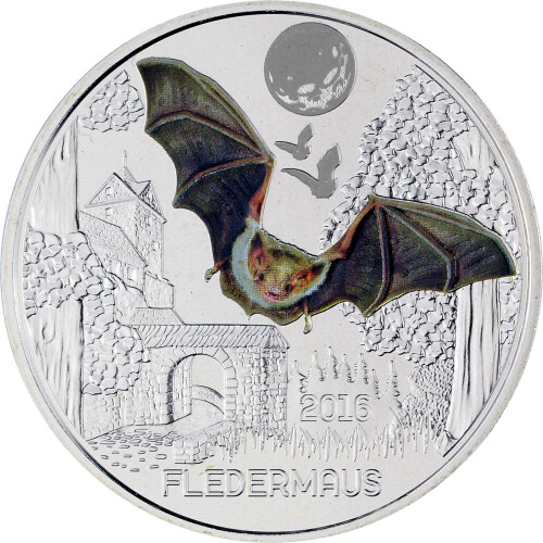 3 Euro Tier-Taler Österreich 2016 - Fledermaus