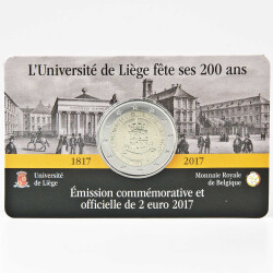 2 Euro Gedenkm&uuml;nze Belgien 2017 st -...