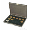 LINDNER Echtholzkassette CARUS XM mit 15 quadratischen Fächern für Münzen/Münzkapseln bis Außen-Ø 40 mm