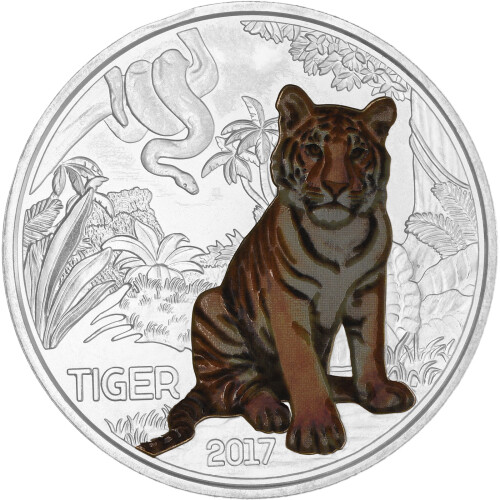 3 Euro Tier-Taler Österreich 2017 - Tiger