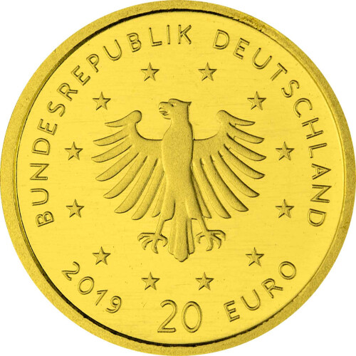 5 x 20 Euro Goldmünze Wanderfalke - Deutschland 2019 -...
