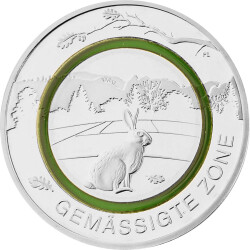 5 Euro Gedenkmünze Deuschland 2019 PP - Gemäßigte Zone