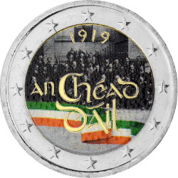 2 Euro Irland 2019 - Dail Eireann - coloriert / mit Farbe