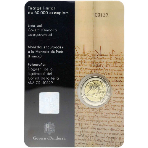 2 Euro Gedenkmünze Andorra 2019 st - Consell de la Terra...