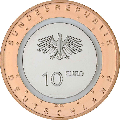 10 Euro Gedenkmünze Deuschland 2020 bfr. - An Land - G...