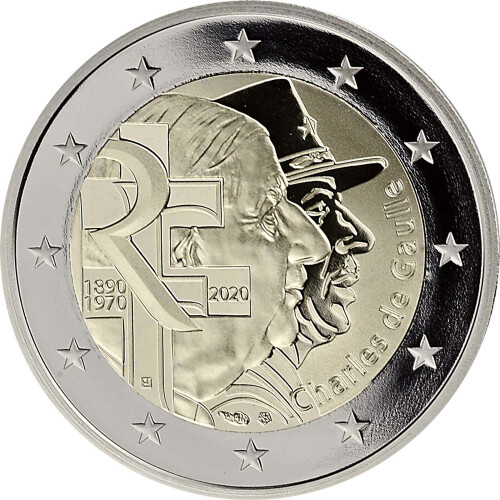 2 Euro commemorative France 2020 Charles de Gaulle - Euromuenzen