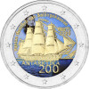 2 Euro Estland 2020 - Entdeckung der Antarktis - coloriert / mit Farbe
