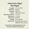 20 Euro Goldmünze "Nachtigall" - Deutschland 2016 - Serie: "Heimische Vögel" - A Berlin