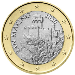 1 Euro Kursmünze San Marino 2020 bankfrisch -...