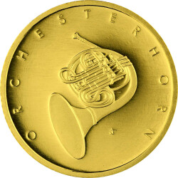 5 x 50 Euro Goldmünze Deutschland 2020 - "Orchesterhorn" - Serie: Musikinstrumente - Serie: A D F G J