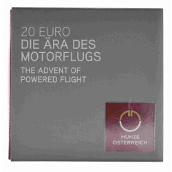 20 Euro Gedenkmünze Österreich 2019 Silber PP - Die Ära des Motorflugs