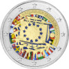 2 Euro Deutschland 2015 - 30 Jahre EU-Flagge (J) - coloriert / mit Farbe