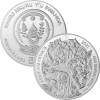 50 Francs Ruanda 2021 - 1 Unze Silber BU - African Ounce: Okapi