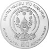 50 Francs Ruanda 2021 - 1 Unze Silber BU - African Ounce: Okapi