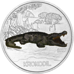 3 Euro Tier-Taler Österreich 2017 - Krokodil