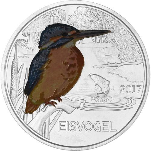 3 Euro Tier-Taler Österreich 2017 - Eisvogel