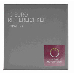 10 Euro Gedenkmünze Österreich 2019 Silber PP - Ritterlichkeit - im Etui