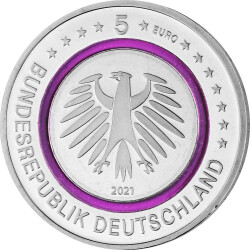 5 Euro Gedenkmünze Deutschland 2021 bfr. - Polare Zone - F Stuttgart