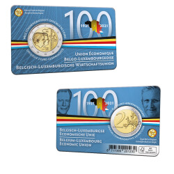 2 Euro Gedenkmünze Belgien 2021 st -...