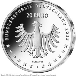 20 Euro Deutschland 2022 Silber bfr. - Annette von Droste-Hülshoff