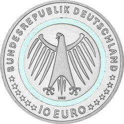 5 x 10 Euro Gedenkmünze Deutschland 2022 bfr. - Pflege - A D F G J