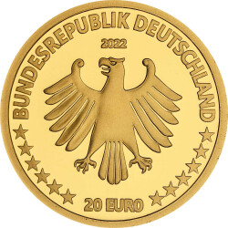 20 Euro Goldmünze "Kegelrobbe" - Deutschland 2022 - Serie "Rückkehr der Wildtiere" - D - München