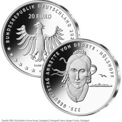 Jahressatz: 4 x 20 Euro Deutschland 2022 Silber bfr. - Alle vier Ausgaben!