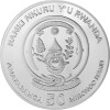 50 Francs Ruanda 2022 - 1 Unze Silber BU - African Ounce: Pelikan