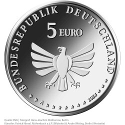 5 Euro Gedenkmünze Deutschland 2024 PP - Grünes Heupferd
