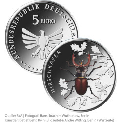 5 Euro Gedenkm&uuml;nze Deutschland 2024 bfr. -...