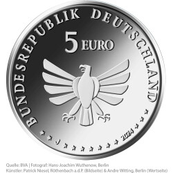 5 Euro Gedenkmünze Deutschland 2024 bfr. - Steinhummel