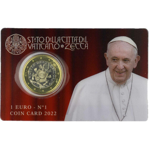 1 Euro Coincard Vatikan 2022 - Nr. 1