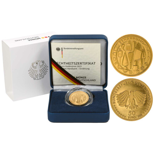 50 Euro Gold Deutschland 2023 - "Ernährung" - Serie: Deutsches Handwerk