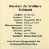 20 Euro Goldmünze "Steinbock" - Deutschland 2023 - Serie "Rückkehr der Wildtiere"