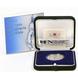 10 Euro Gedenkm&uuml;nze Vatikan 2007 Silber PP -...