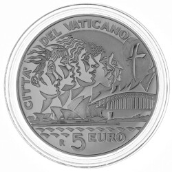 5 Euro Gedenkmünze Vatikan 2008 Silber PP -...