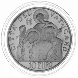 10 Euro Gedenkmünze Vatikan 2008 Silber PP - Weltfriedenstag 2008