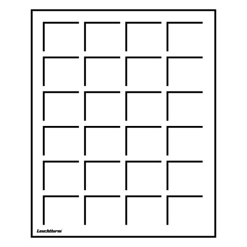 LEUCHTTURM Münztableau S, 2er Pack 24 Fächer Ø 33mm