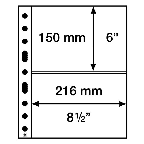 Kunststoffhüllen GRANDE 5er Pack Glasklar 2er 216 x150 mm