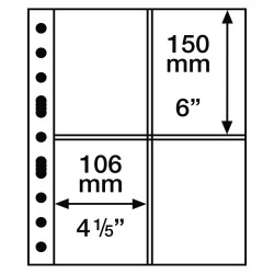 Kunststoffhüllen GRANDE 5er Pack Glasklar 2/2 106 x...