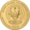 100 Francs Ruanda 2023 - 1 Unze Gold BU - African Ounce: Nilkrokodil