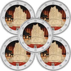 5 x 2 Euro Deutschland 2023 - Elbphilharmonie (A-J) -...