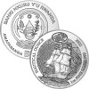 50 Francs Ruanda 2022 - 1 Unze Silber BU - Nautical Ounce: USS Constitution