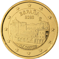 2 Euro Spanien 2023 - UNESCO Altstadt von Caceres -...