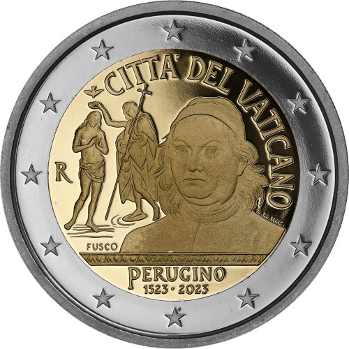 2 Euro Gedenkmünze Vatikan 2023 PP - Pietro Perugino - im Etui, 77,00 €