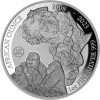 50 Francs Ruanda 2023 - 1 Unze Silber PP - African Ounce: Berggorilla