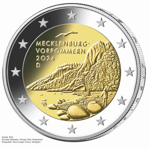 2 Euro Gedenkmünze Deutschland 2024 bfr. - Königsstuhl