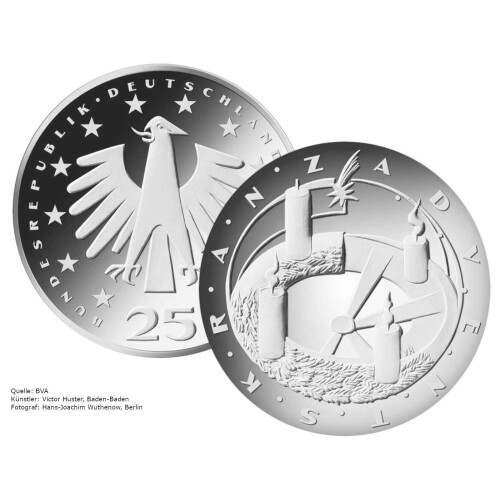 25 Euro Deutschland 2024 Silber bfr. - Weihnachten - Adventskranz