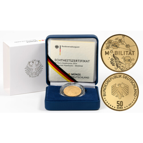 50 Euro Gold Deutschland 2024 - "Mobilität" - Serie: Deutsches Handwerk - A Berlin